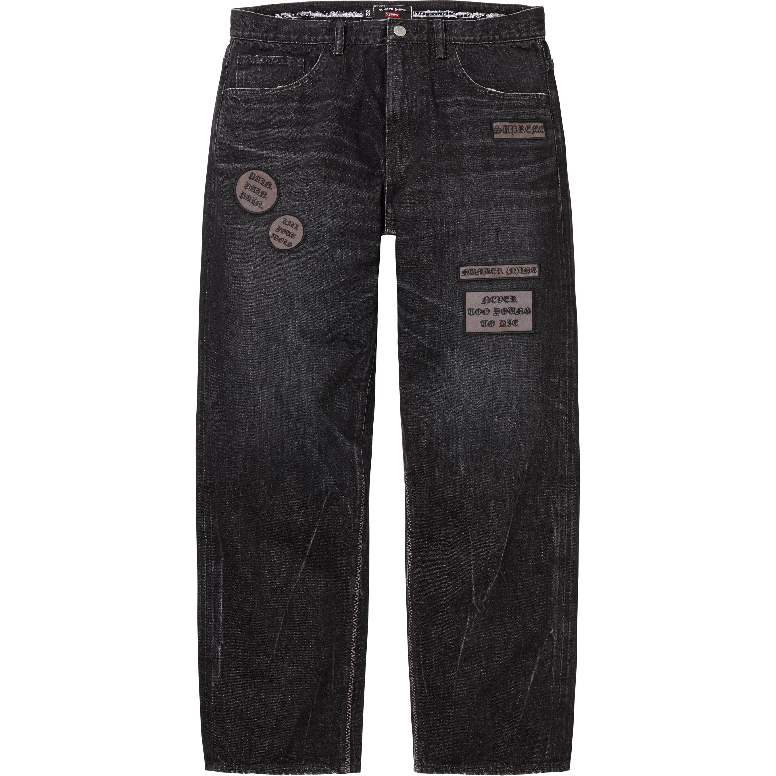 Supreme®/Number (N)ine® Patches Loose Fit Selvedge Jean view 9